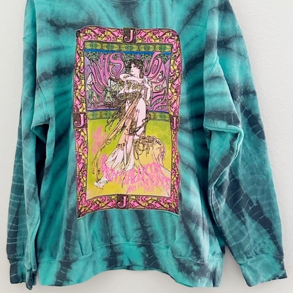 NWOT JANIS JOPLIN  Tie Dye Graphic Sweatshirt - Picture 5 of 6